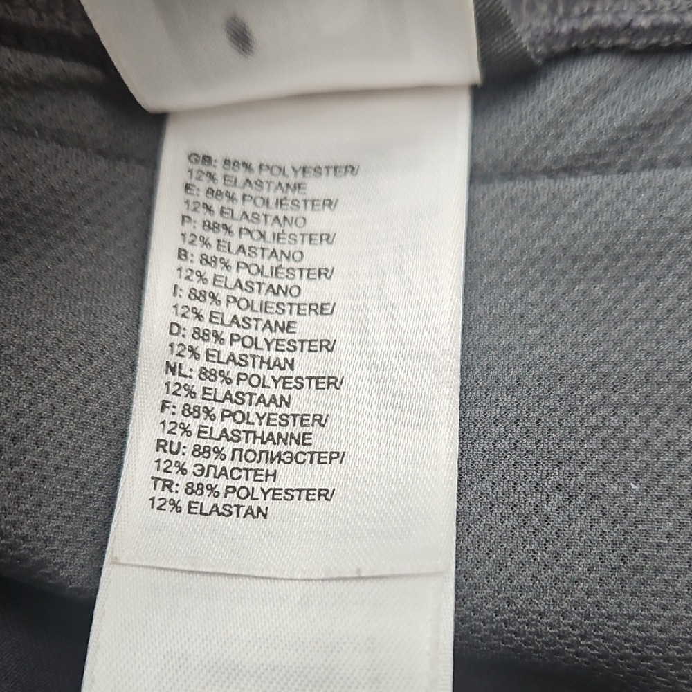 The North Face Gray Capri Leggings with Teal Contrast Piping - Picture 10 of 10